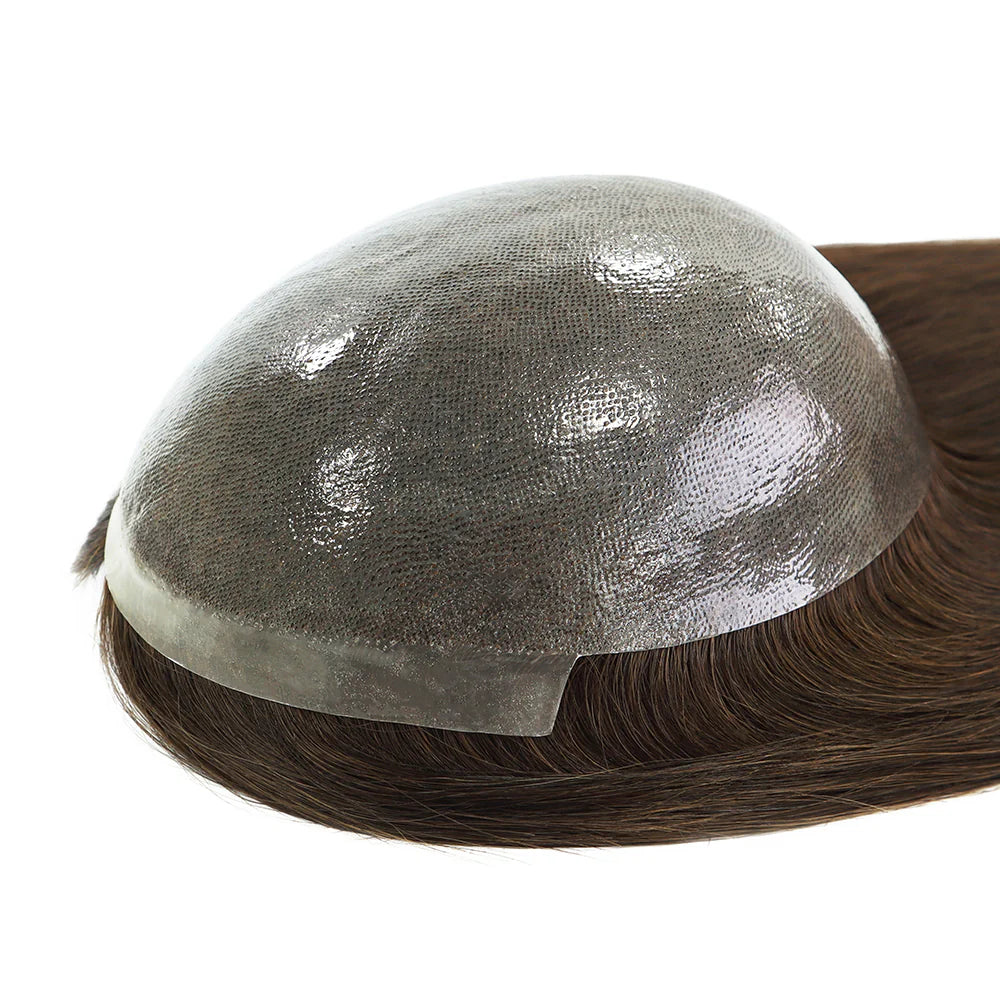 7X9'' Injected Full Thin Skin Base Human Hair Wig Pieces for Women