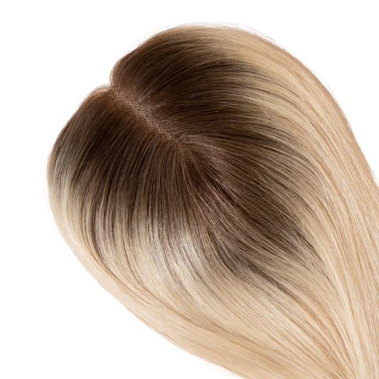14" Rooted Light Blonde Premium Best Hair Topper Vivacrown