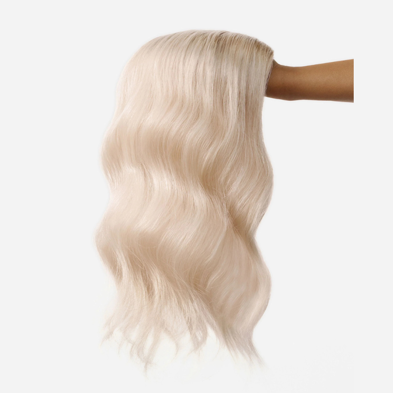 Balayage ombré de 5,5" x 5" con cabello humano, sin flequillo