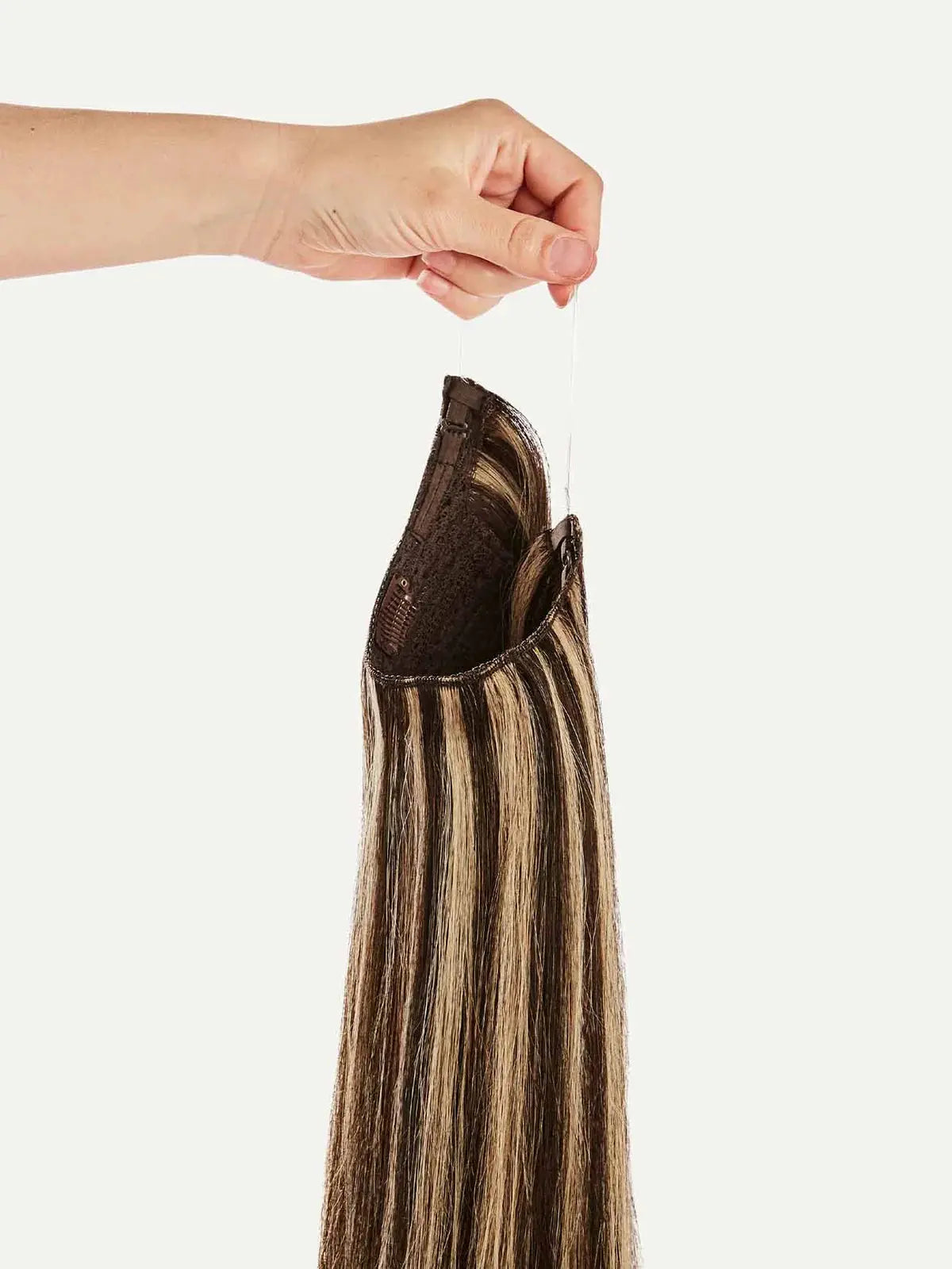 100%Human Halo Hair Extension Blonde Hair Extension Natural Hidden Wire - VIVACROWN