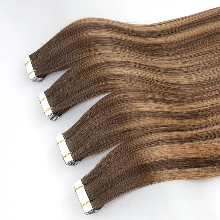 100g 40Pcs/pack 10 Inch Tape in Hair Extensions REMY Human Hair, Secure Skin Weft Hair Extensions Seamless 我的商店