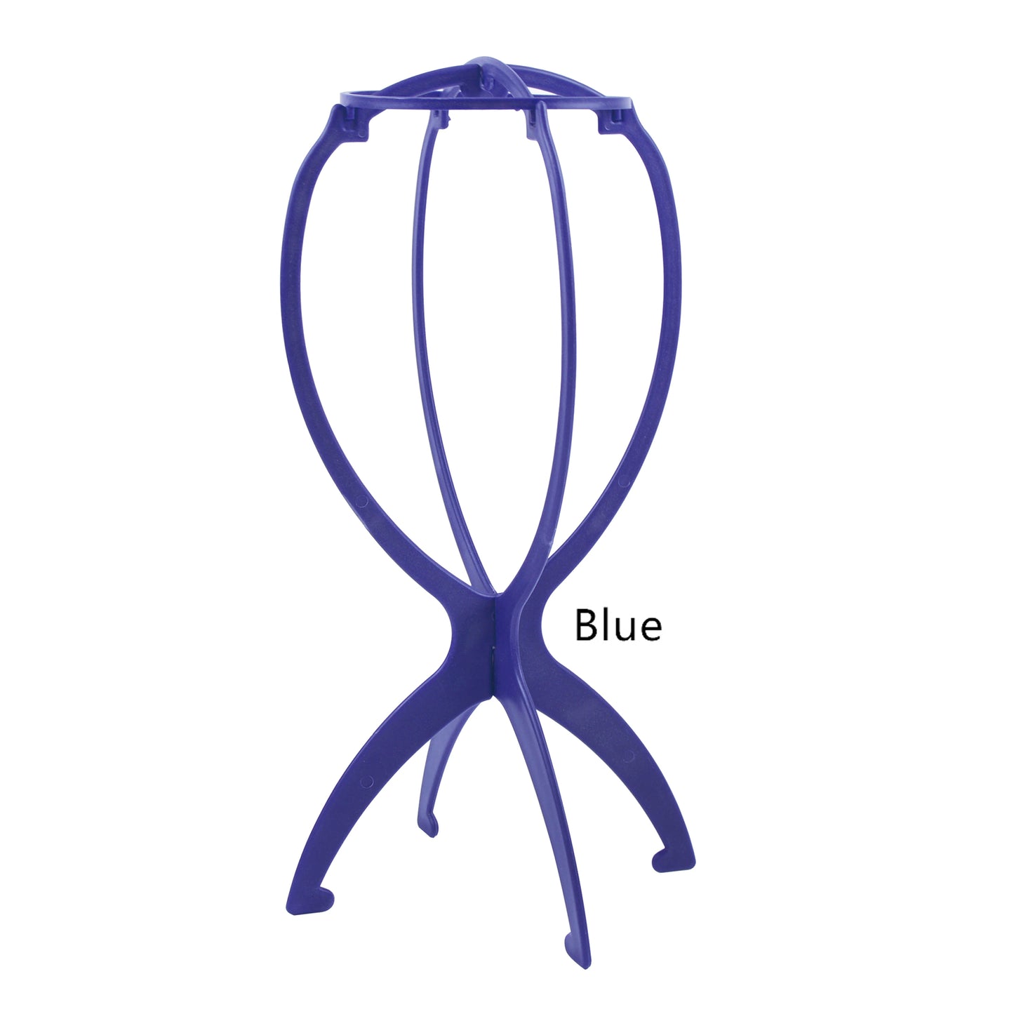 1PC Colorful Ajustable Wig Stands Plastic Hat Display 17x34Cm Portable Folding Wig Stand