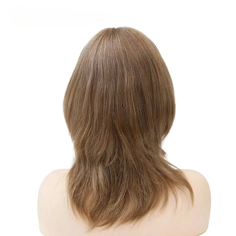 100% European Virgin Hair Wig Silky Straight Short Human Hair French Lace Front Wigs - VIVACROWN