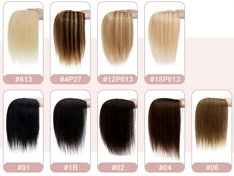 130% Density Breathable Silk Top European Hair Toppers Hairpieces 我的商店