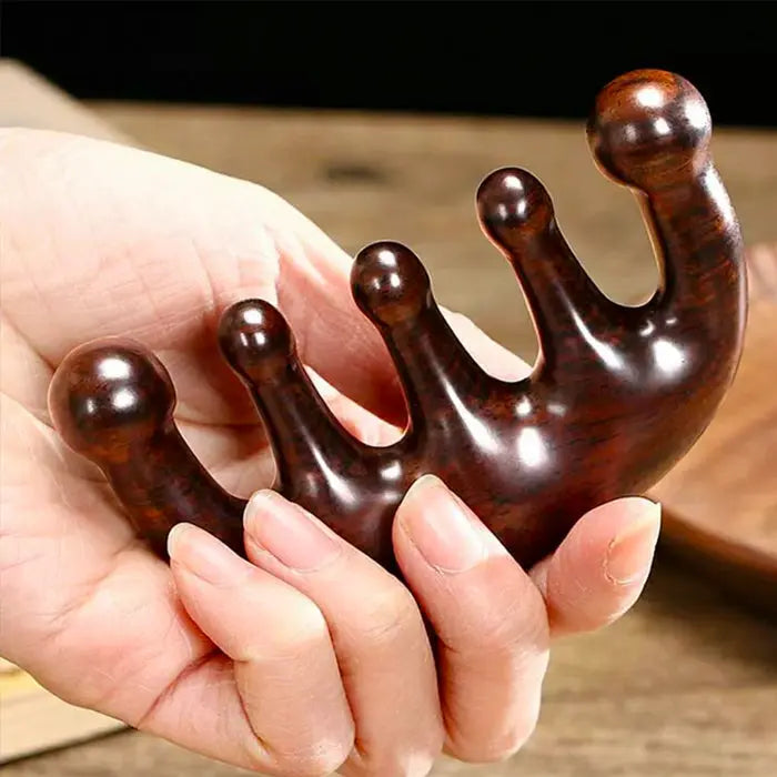 Wooden Massage Wide Teeth Hair Comb Meridian Scalp Massage Scraping Comb Promotes Hair Growth VIVACROWN