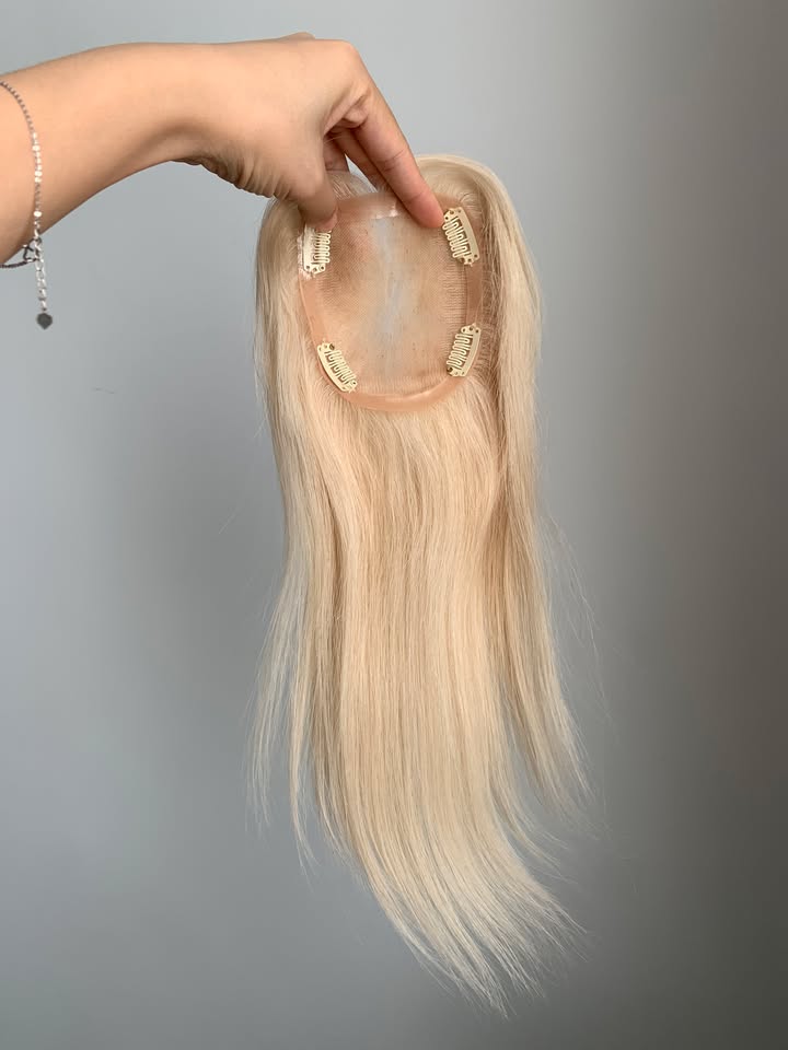 (Diane Ronan) 10*12cm Mono Base Curly Human Hair topper Without Bangs