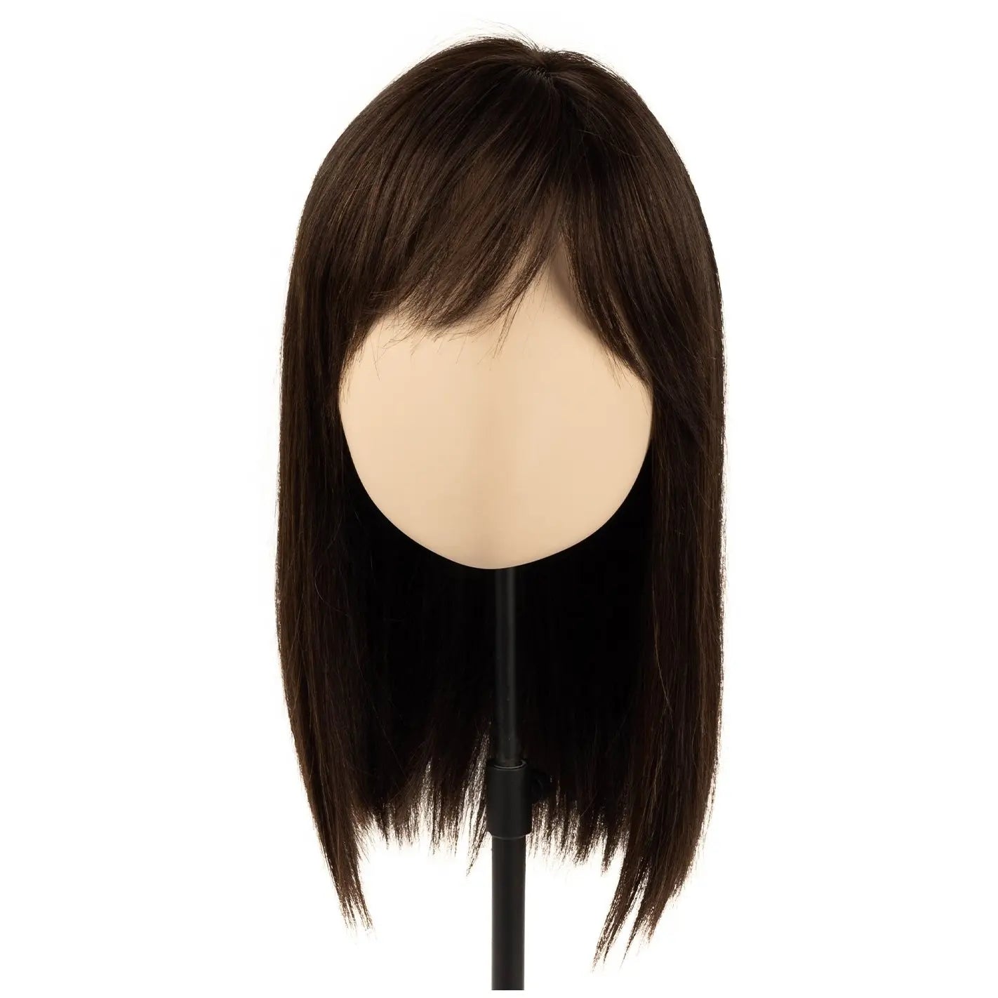 100% Human Hair Topper With Bangs Remy Hair Pieces For Women |Can Be Colored 我的商店