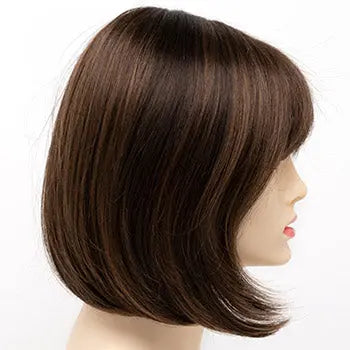 Unique Design Straight Human Hair with Bangs Hair Topper for Women 我的商店