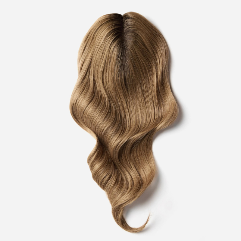 Balayage ombré de 5,5" x 5" con cabello humano, sin flequillo