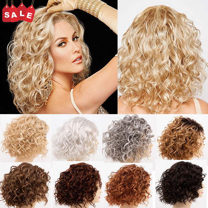 9*14 Premium Curly Mono Base Wig Toppers Human Hair for Women