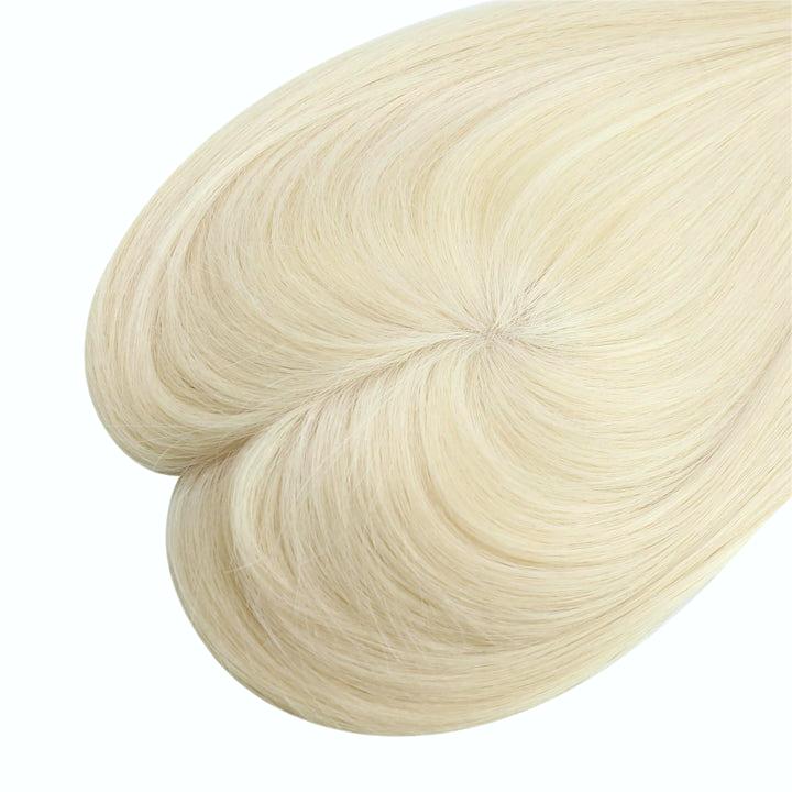 9*9cm Base Silver Full Hand tied Mono Base 100% Virgin Remy Hair Topper