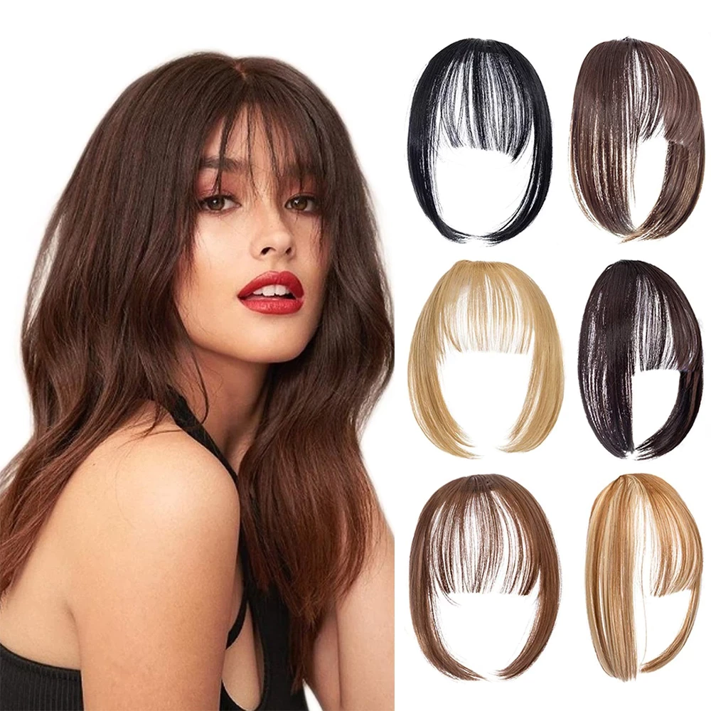 New Arrival Invisible Clip in Fringe Bangs Fake Bangs for Woman