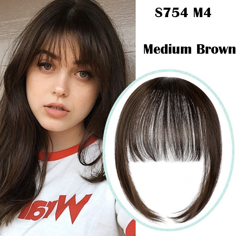 New Arrival Invisible Clip in Fringe Bangs Fake Bangs for Woman