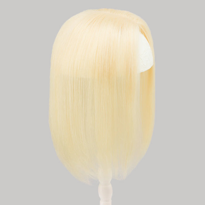 Honey Blonde Silk Lace Base European Human Hair Topper