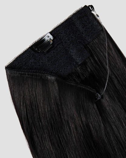 100%Human Halo Hair Extension Natural Hidden Wire