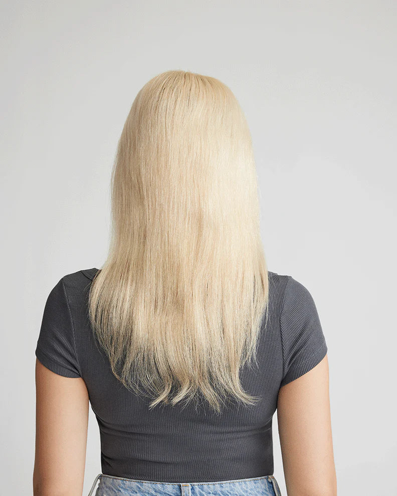 100%Human Halo Hair Extension Blonde Hair Extension Natural Hidden Wire
