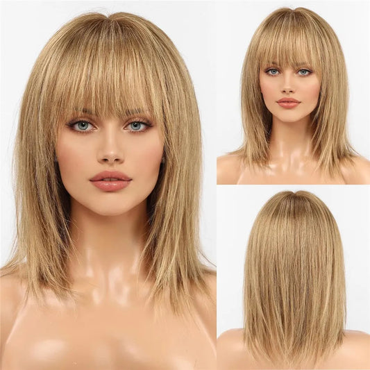 5*5 inches Mono Base Highlight Human Hair Toppers for Women With Bangs