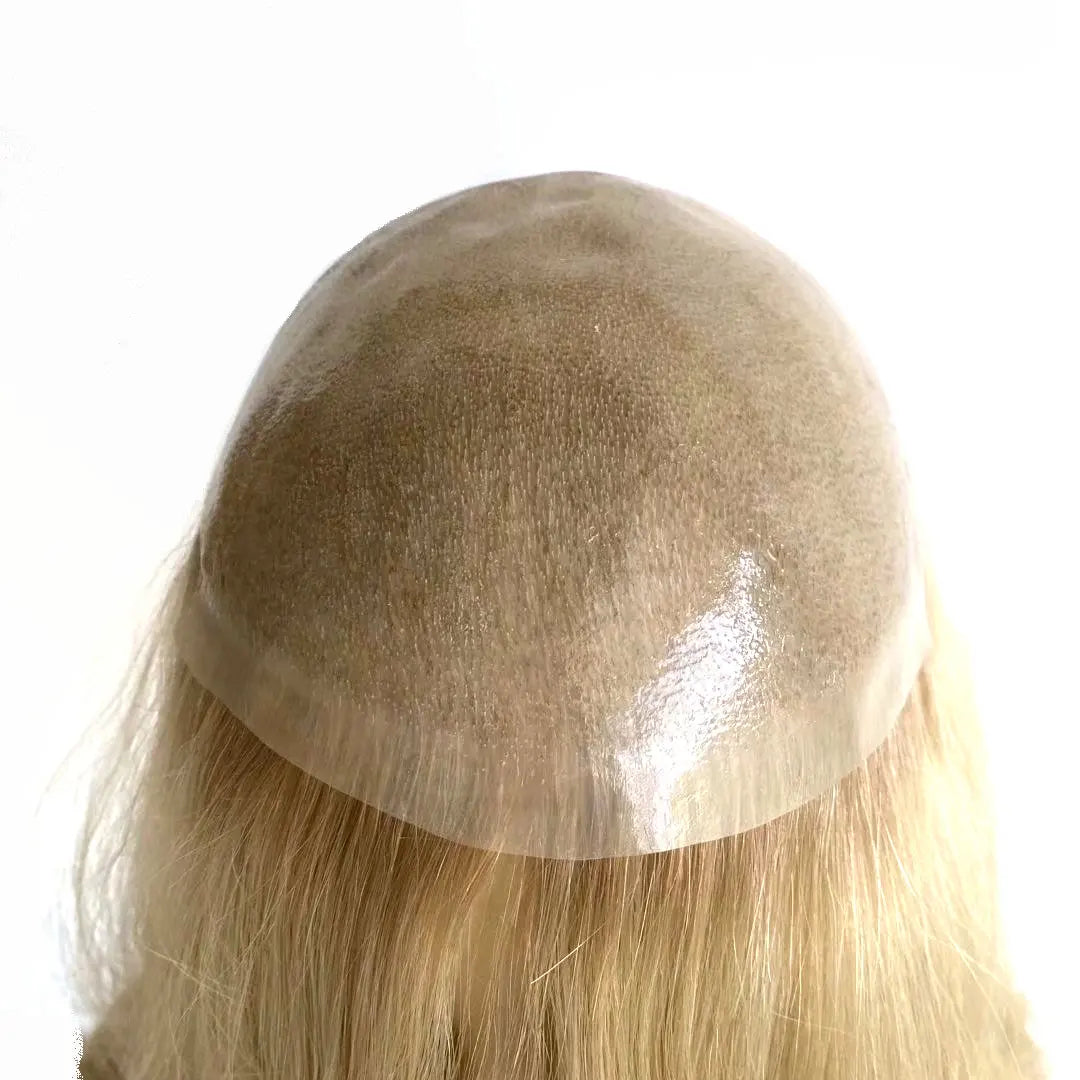 7X9'' Injected Full Thin Skin Base Human Hair Wig Pieces for Women