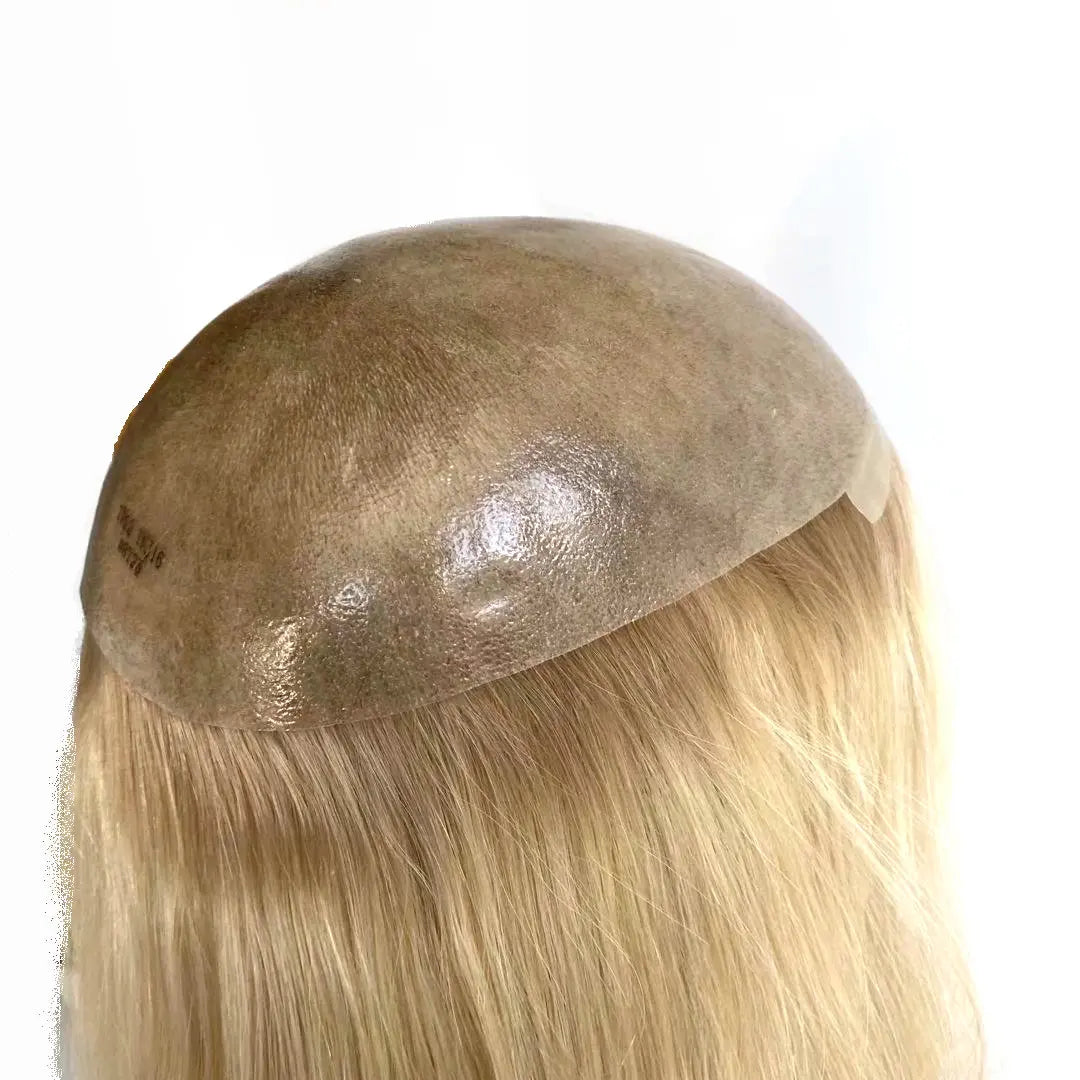 7X9'' Injected Full Thin Skin Base Human Hair Wig Pieces for Women