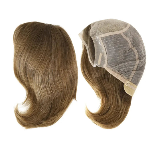 100% European Virgin Hair Wig Silky Straight Short Human Hair French Lace Front Wigs - VIVACROWN