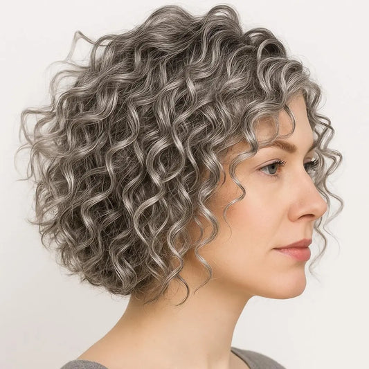 Sohaila Sarbaz--Premium Curly Mono Base Hair Toppers Human Hair for Women VIVACROWN