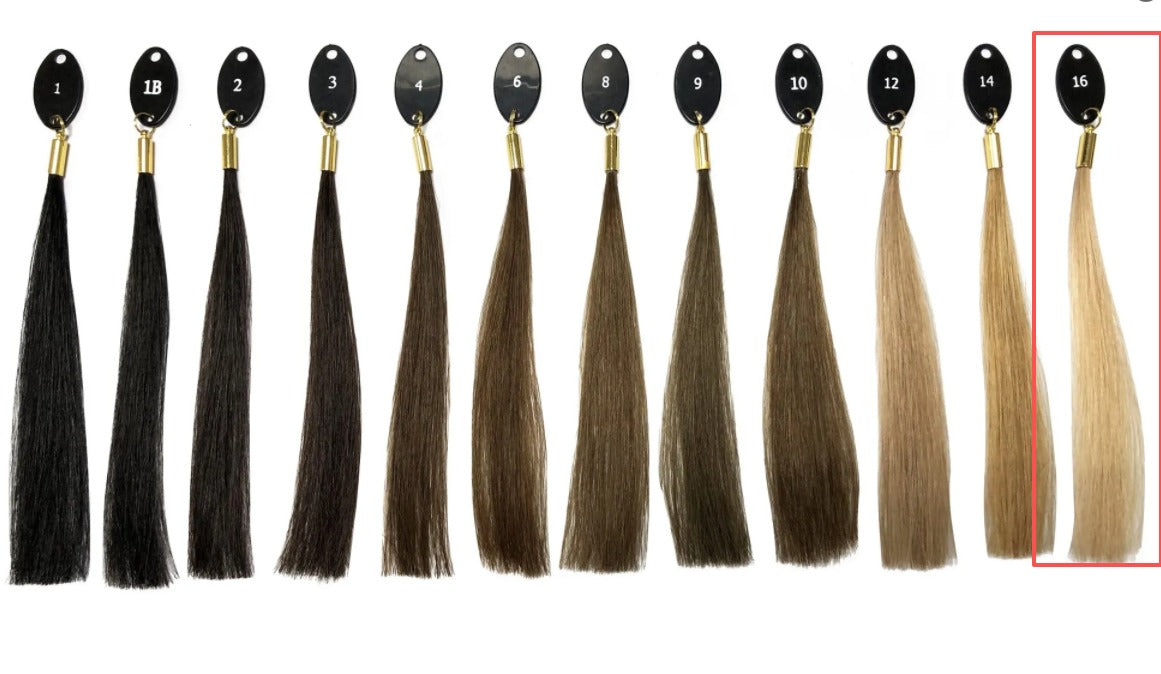 (Shoshi) 9*14cm Mono Base Curly Human Hair topper With Dark Root - VIVACROWN