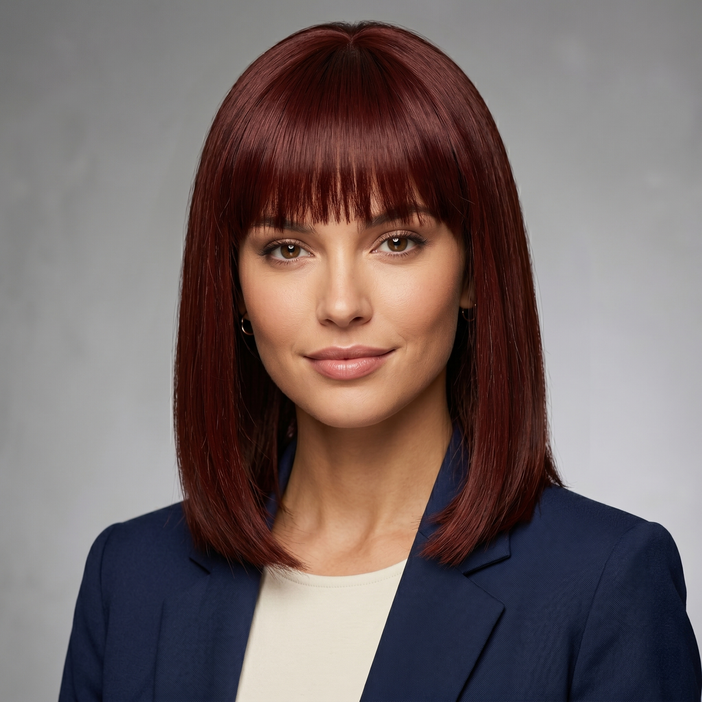 4''x4.7'' Premium Virgin Human Hair Toppers with Bangs,Seamless Wiglets for Thinning Hair & Instant Volume