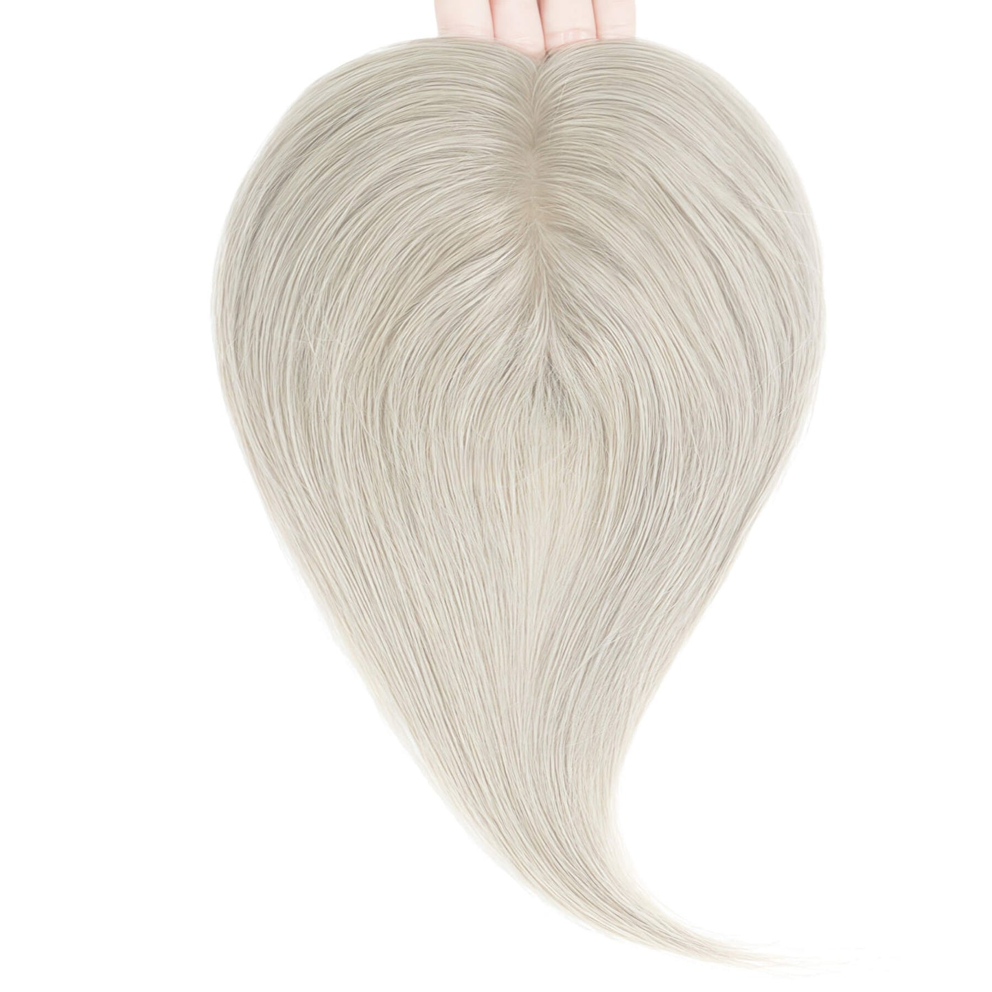 7*10cm Grey Natural Hair Topper for Women Cover and Add Hair Volume for Thinning Hair
