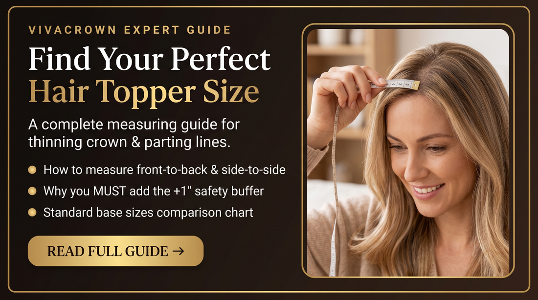Hair Topper Base Size Guide