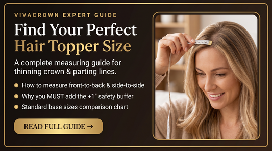 Hair Topper Base Size Guide