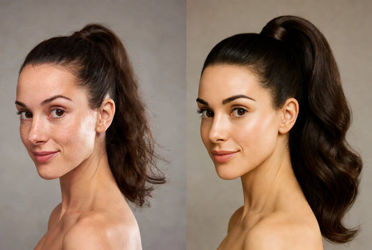 Ariana Inspired High Ponytail With Real Human Hair Extensions For Natural Length And Volume