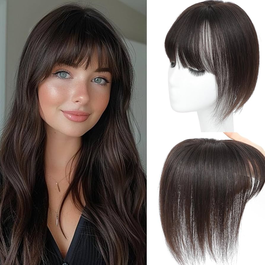 2025 New Straight Hair Topper With Bangs For  Women With Thinning Hair