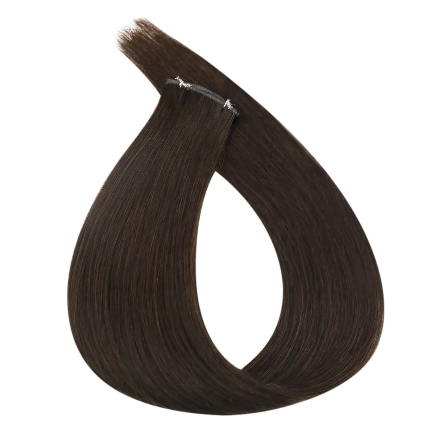 Best Hair Genius Weft Real Human Hair Brown (#red4)