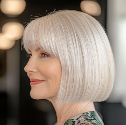 2025 New Straight Hair Topper With Bangs For  Women With Thinning Hair