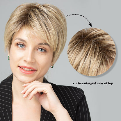 Perfect Women Straight 100% Human Hair Wig