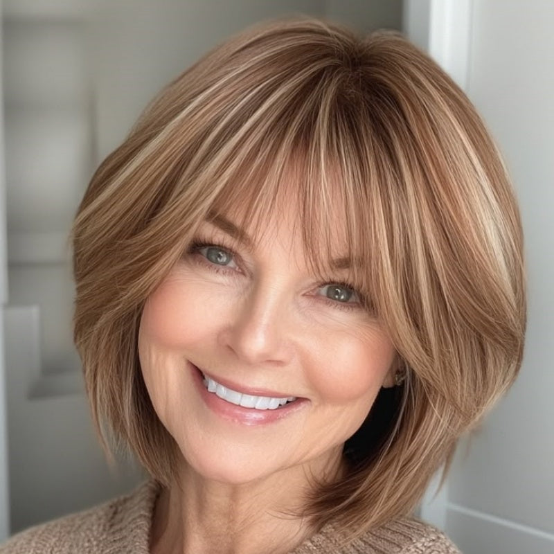 Lightweight & Breathable Clip-In Crown Topper — Natural Volume & Seamless Comfort