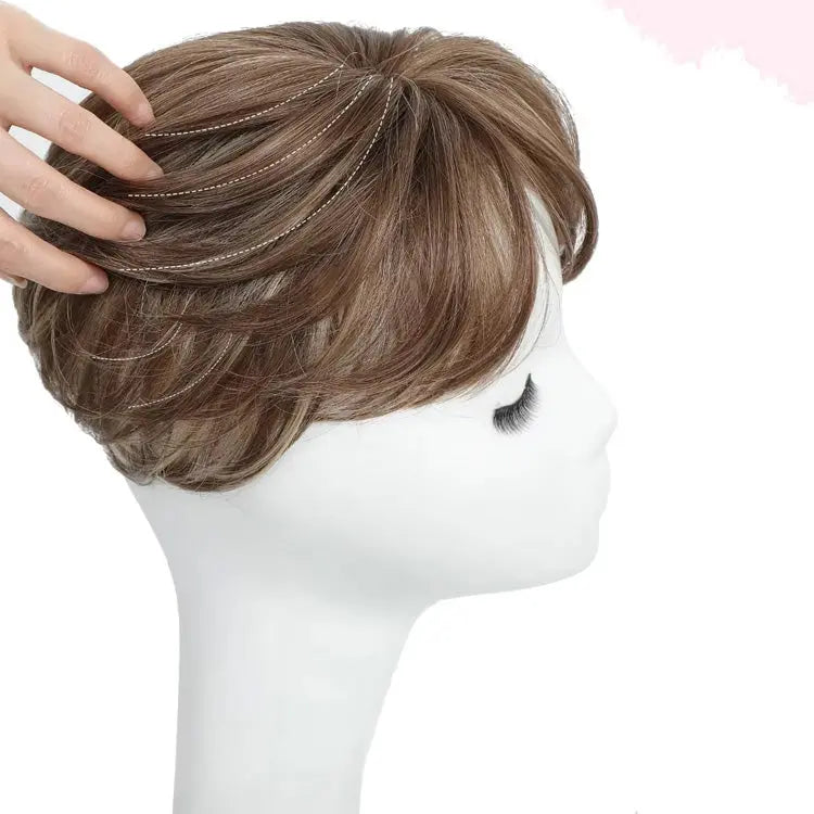 Breathable&Natural Short Hair Topper For Women With Thinning Hair - VIVACROWN