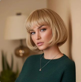 The most popular style of 2025 Younger Hair Topper with Bangs