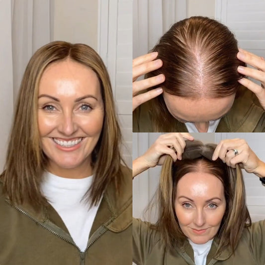 🔥2025 ホットセール🔥 女性用ナチュラルストレートヘアトッパー