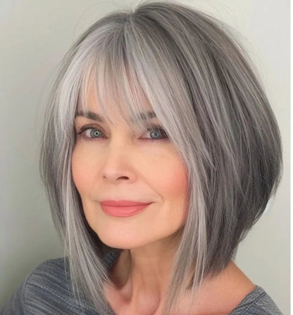 Breathable High Quality Hair Topper with Bangs for Women