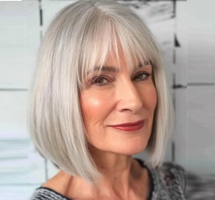 Breathable High Quality Hair Topper with Bangs for Women