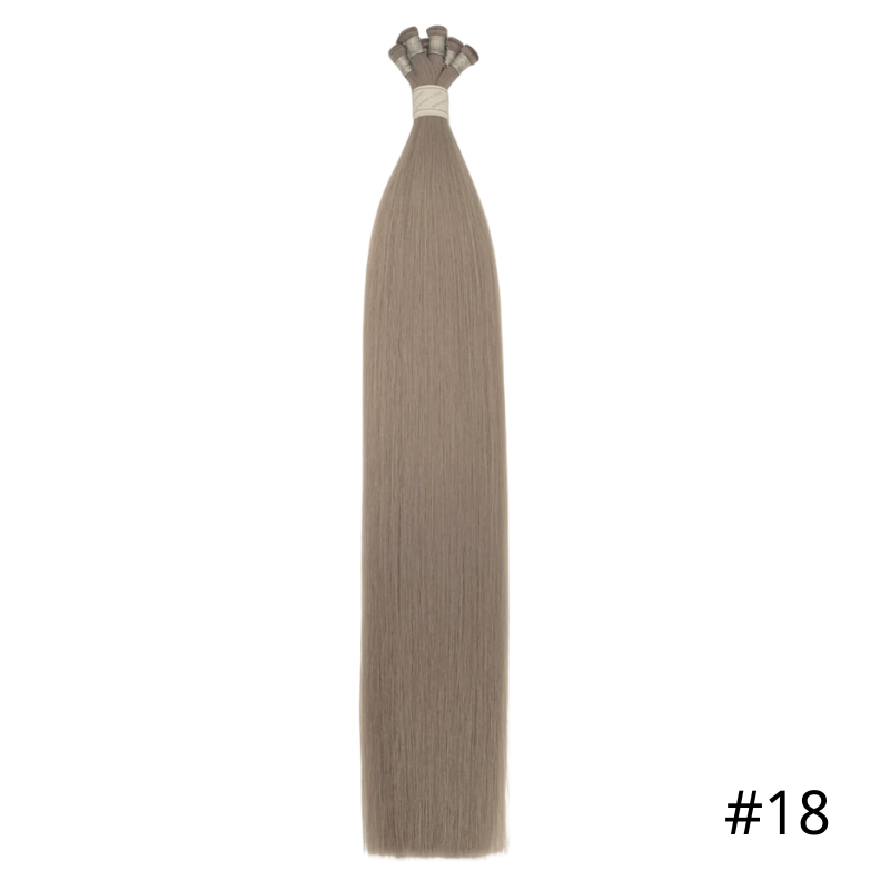 Hand Tied Weft Sew In Hair Extensions Color #18