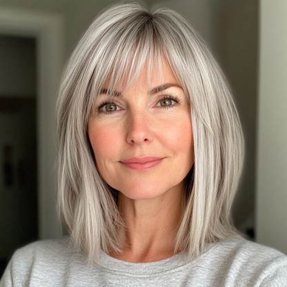 🔥The most popular style of 2025 Younger Hair Topper with Bangs