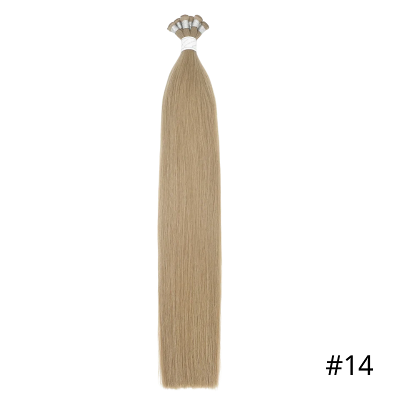 Hand Tied Weft Sew In Hair Extensions Color #18