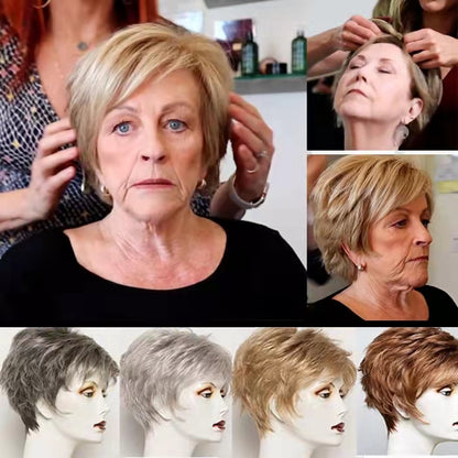 2025年版 女性向けショートヘア用スタイリッシュなピクシーカットヘアピース