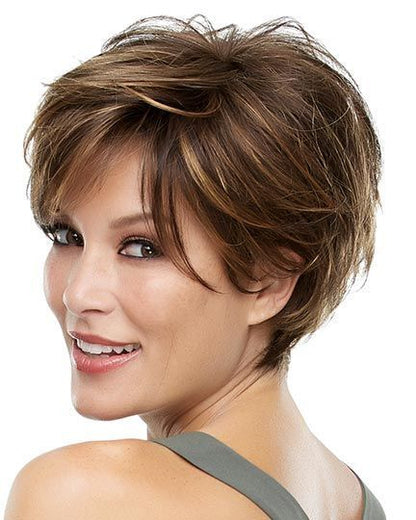2025年版 女性向けショートヘア用スタイリッシュなピクシーカットヘアピース