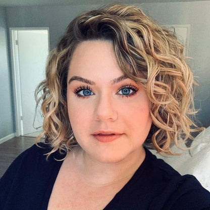 Hot Short Wavy Curly Clip in Hair Topper