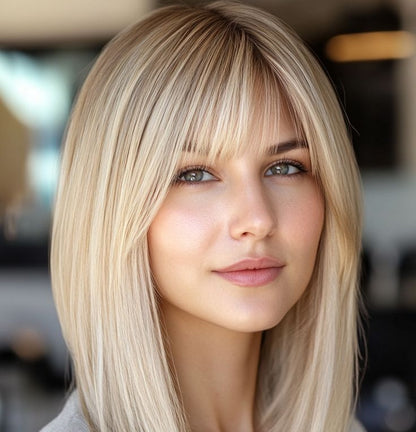 2025 New Breathable&Comfortable Hair Topper with Bangs for Women
