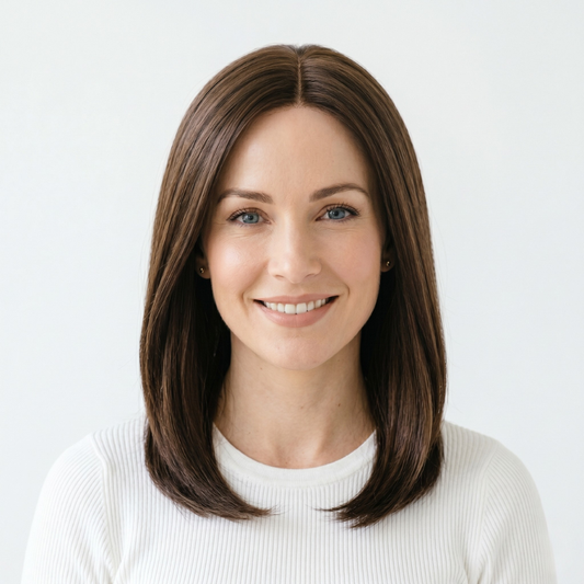 13*15CM Short Natural Hair Topper for Women Cover and Add Hair Volume for Thinning Hair