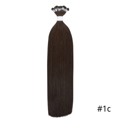 Human Hair Extensions Invisible Genius Weft Black ( #1 )